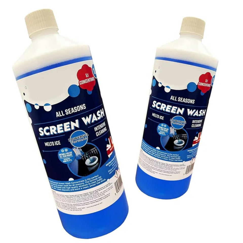 image 1 of 6 x Fast Acting Effective Blue 1 Litre All seasons Vehicle Screen Wash Down To Minus 5 Degrees