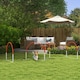 image 2 of PawHut Dog Agility Equipment Set with 4 PCS Weave Pole, Orange