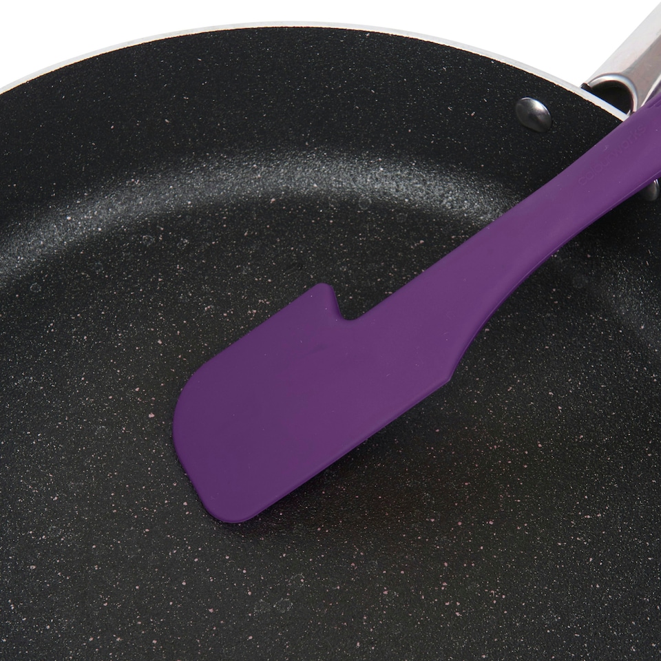 image 1 of Colourworks Silicone Kitchen Spatula Purple 28cm