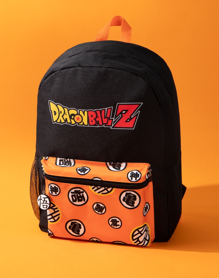 image 1 of DragonBall Z Boys Backpack | Black & Orange Rucksack with Adjustable Straps | Goku Character Practical & Organised Luggage Sports School Bag For Kids | Anime TV Series Merchandise Gift | Blue | Navy