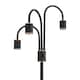 image 3 of Living and Home Industrial 3-Light Floor Lamp, 164