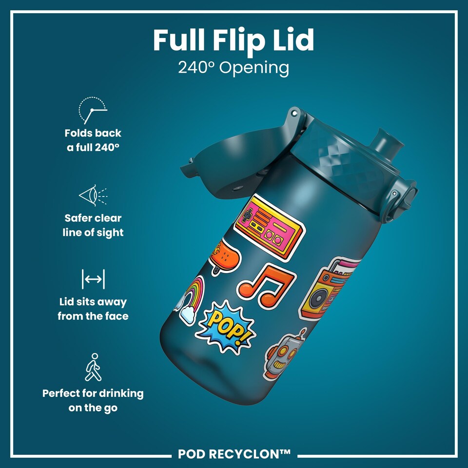 image 1 of Leak Proof Kids Water Bottle, BPA Free, 350ml (12oz)