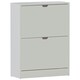 image 1 of Vida Designs 2 Drawer Shoe Cabinet Shoe Rack Storage Cupboard, 100% FSC, White