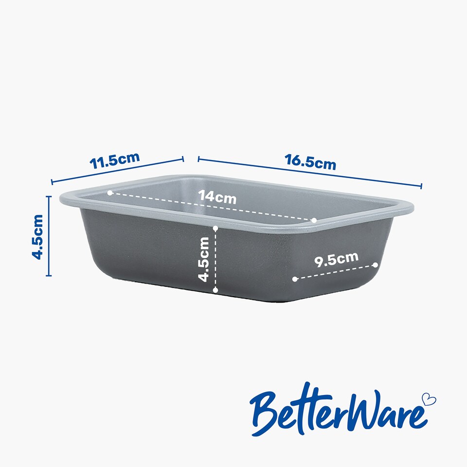 image 1 of BetterWare Air Fryer Accessories Set of 2 x 16.5cm Rectangular Dishes