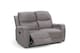 image 1 of Chenille Fabric Light Grey 2 Seater Manual Recliner Sofa VISCONTI