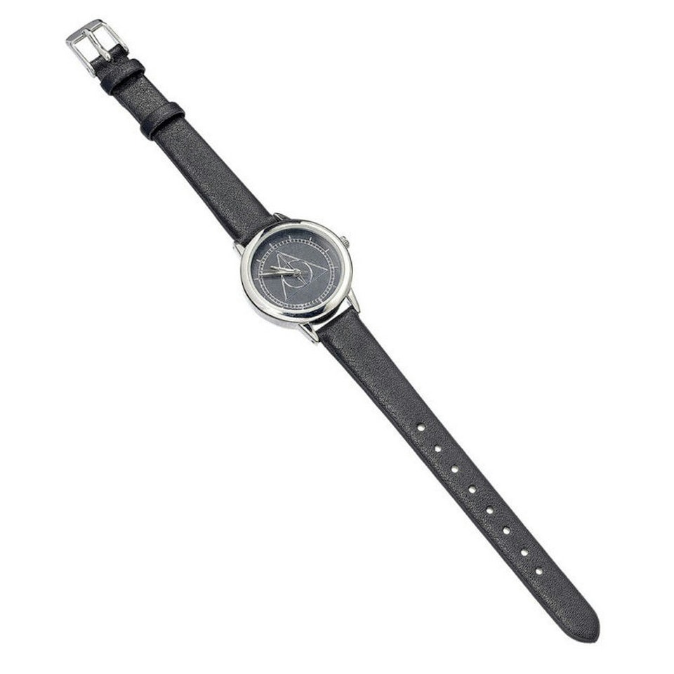 image 1 of Harry Potter Womens/Ladies Deathly Hallows Analogue Watch - Black/Silver - One Size
