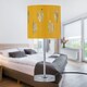 image 7 of Chrome Stick Table Lamp with Ochre Cut Out Shade | Chrome | Yellow | Medium | 1