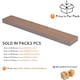 image 3 of NOVECRAFTO Self Adhesive Vinyl Floor Planks – Peel & Stick Flooring – Light Brown Wood Effect – Easy DIY Installation – Durable & Waterproof Tiles Brown | 5 sqm