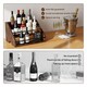 image 4 of Toque Counter Top Wine Rack Storage Liquor Bottle Display Shelf Wooden Holders
