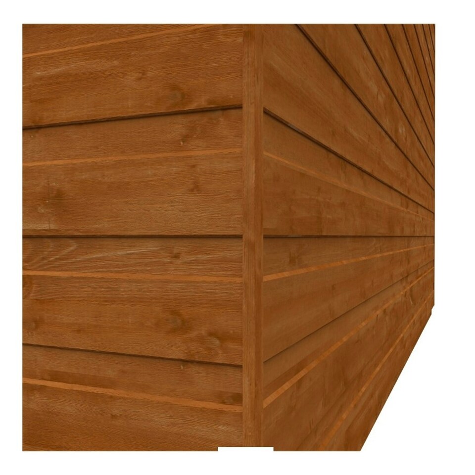 image 1 of 7ft x 5ft (2050mm x 1450mm) Horsforth Shiplap Lean-to Pent Shed with 2 Windows (12mm Tongue and Groove Floor and Roof)
