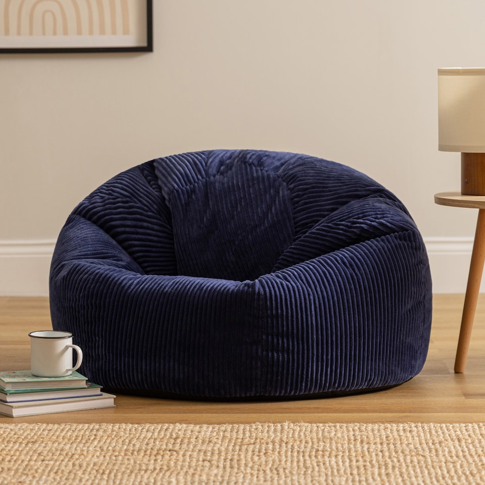 image 1 of Kingston Beanbag Corduroy Navy Blue | Blue | Navy Blue | XL | 1