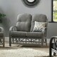 image 4 of Desser Bali Grey Rattan 2 Seater Sofa Set in Slate - Conservatory Sofa Suite