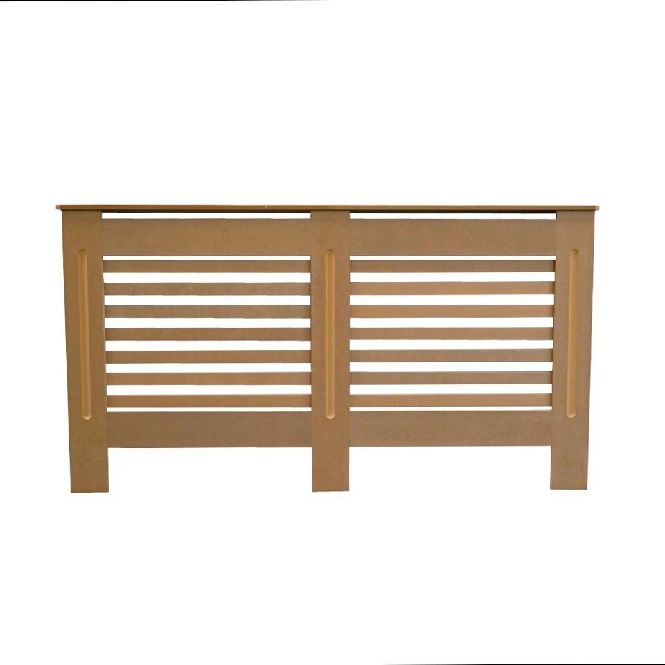 image 1 of Stylish MDF Unpainted Horizontal Design Radiator Cover - Large