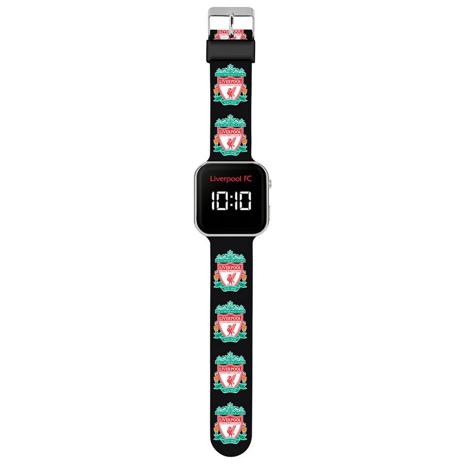 image 1 of Liverpool FC Childrens/Kids LED Digital Watch (Batteries Included) | Black | Black/Red/Green | 1