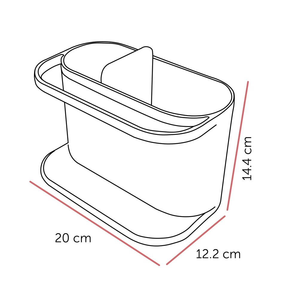 image 1 of ReBorn Recycled Sink Tidy | White | Stone