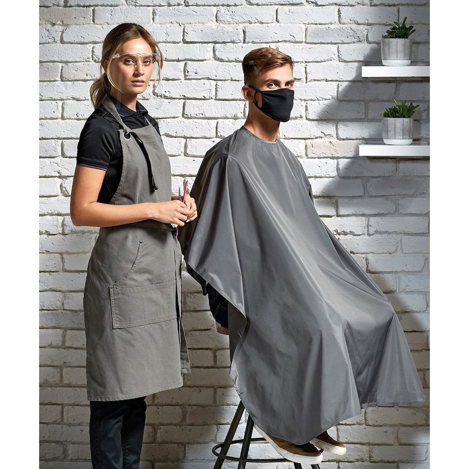 image 1 of Premier Waterproof Salon Gown - Dark Grey - One Size