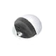 image 1 of Securit Oval Door Stopper - Silver/Black - 50mm