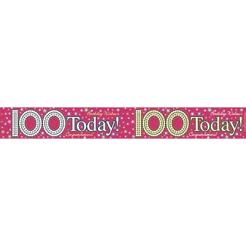 Expression Factory Unisex 100 Today Holo Foil Banner - Multicoloured - One Size