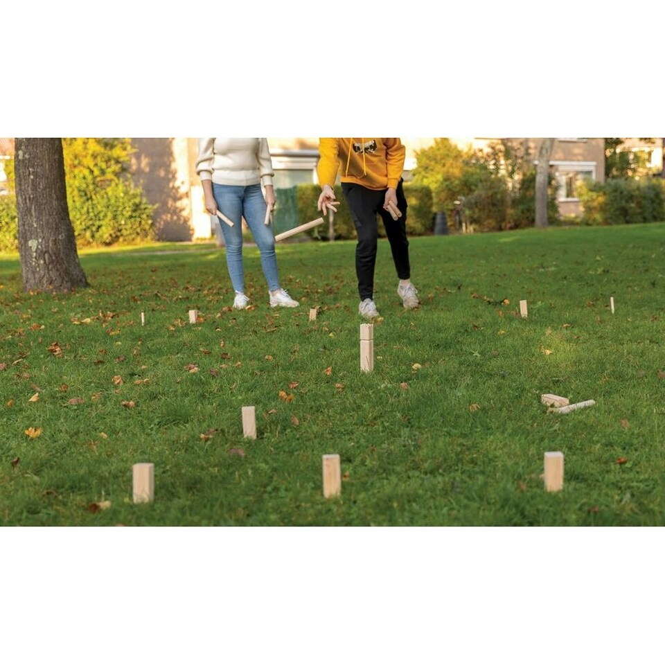 image 1 of XD Collection Wooden Kubb Set - Brown - One Size