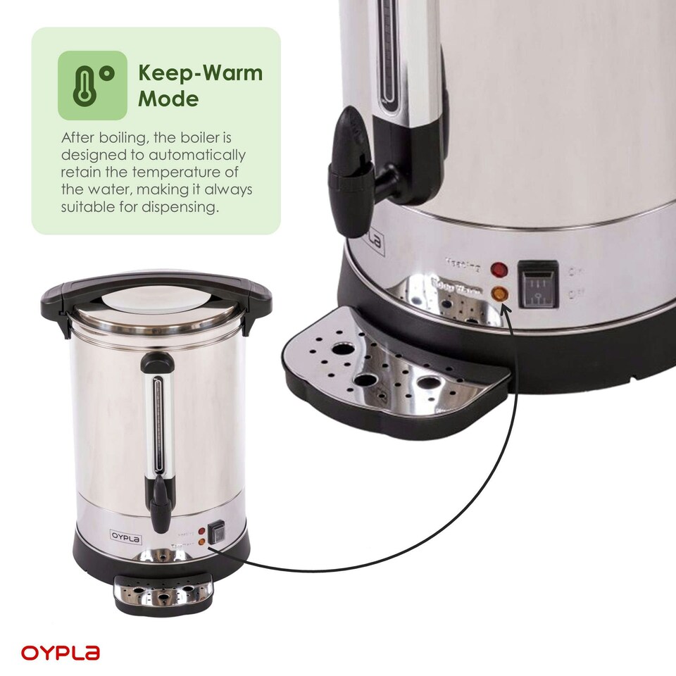 image 1 of Oypla Electrical 20L Catering Hot Water Boiler Tea Urn Coffee