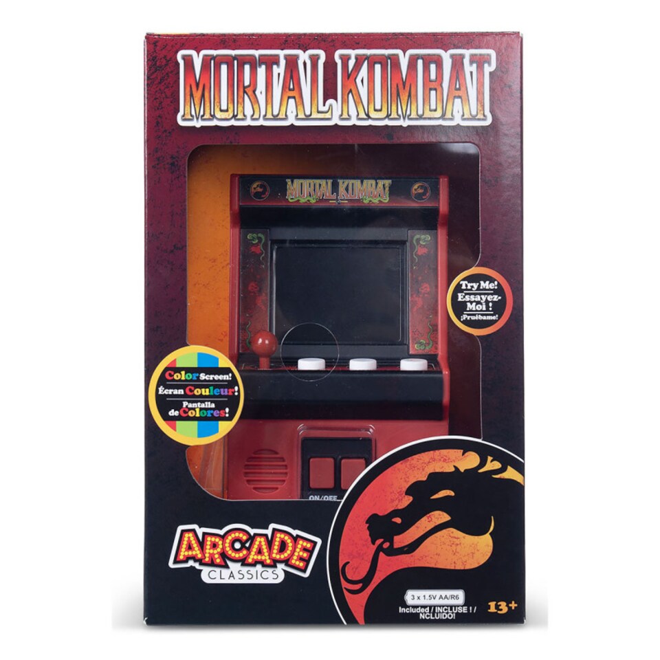 image 1 of Basic Fun BF09661 Arcade Classics Mortal Kombat Mini Handheld Game with TFT Screen