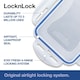 image 2 of LocknLock Rectangular Food Containers with Lids, 5 x 1L
