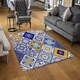 image 2 of Turkish style. Azulejos tiles (Rug) Multi | Medium: 80x150cm