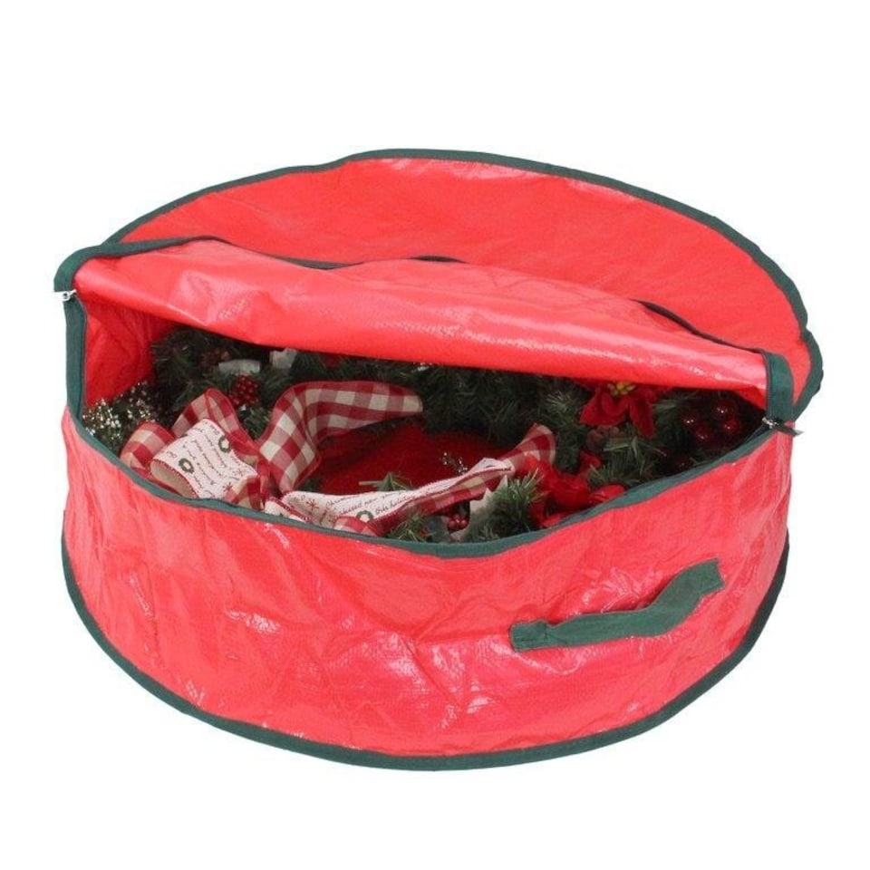 image 1 of Christmas Wreath and Garland Storage Bag - Durable 60 x 13 cm Design