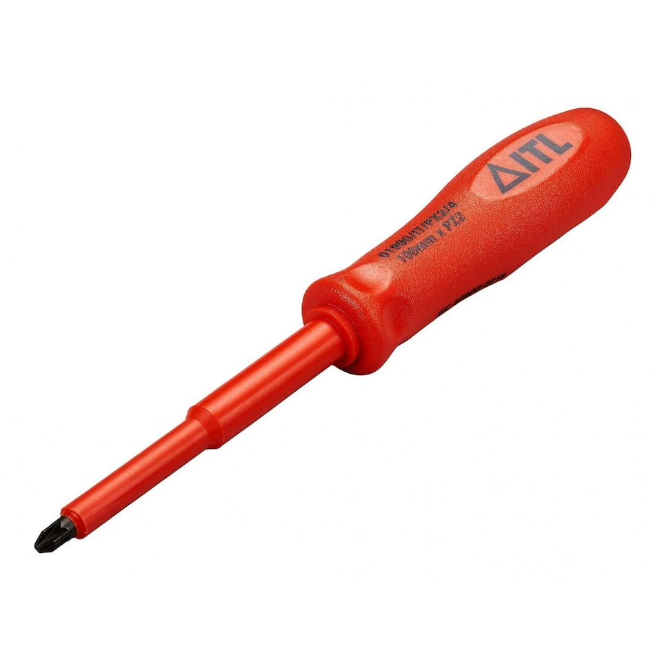 Itl Insulated Insulated Slotted/pozidriv Screwdrivers - Multi Colour - 75 x 5mm x PZ1