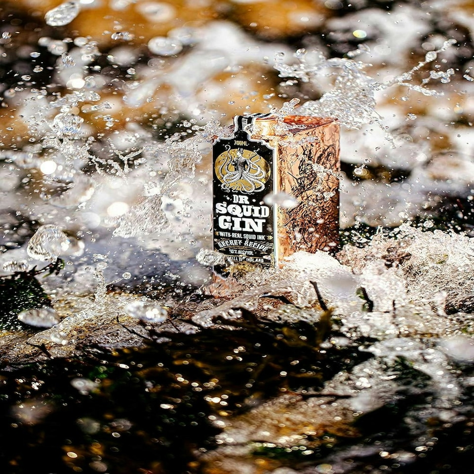 image 1 of Dr Squid Gin Pocketful of Stones Cornish Distillery 70cl