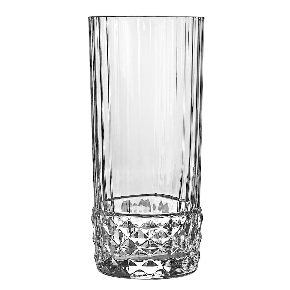 image 1 of Bormioli Rocco America '20s Highball Glasses - 480ml - Clear - Pack of 6 | Clear | Clear