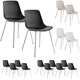 image 9 of Dining Chair Mave - large plastic seat, ergonomic, high backrest, 120 kg load capacity - Set of 2 Grey | Taupe/Chrome