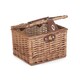 image 1 of Wicker Light Steamed Small Chest Hamper Brown | Brown | One Size