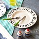 image 2 of Dinner Plate: 1 x 27cm Emma Bridgewater Dinner Plate Plate Black Toast Fish and Chips, Ceramic White