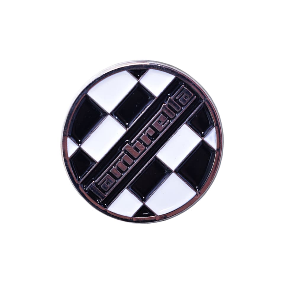 image 1 of Lambretta Checkered Badge | Black | Black/White | 1