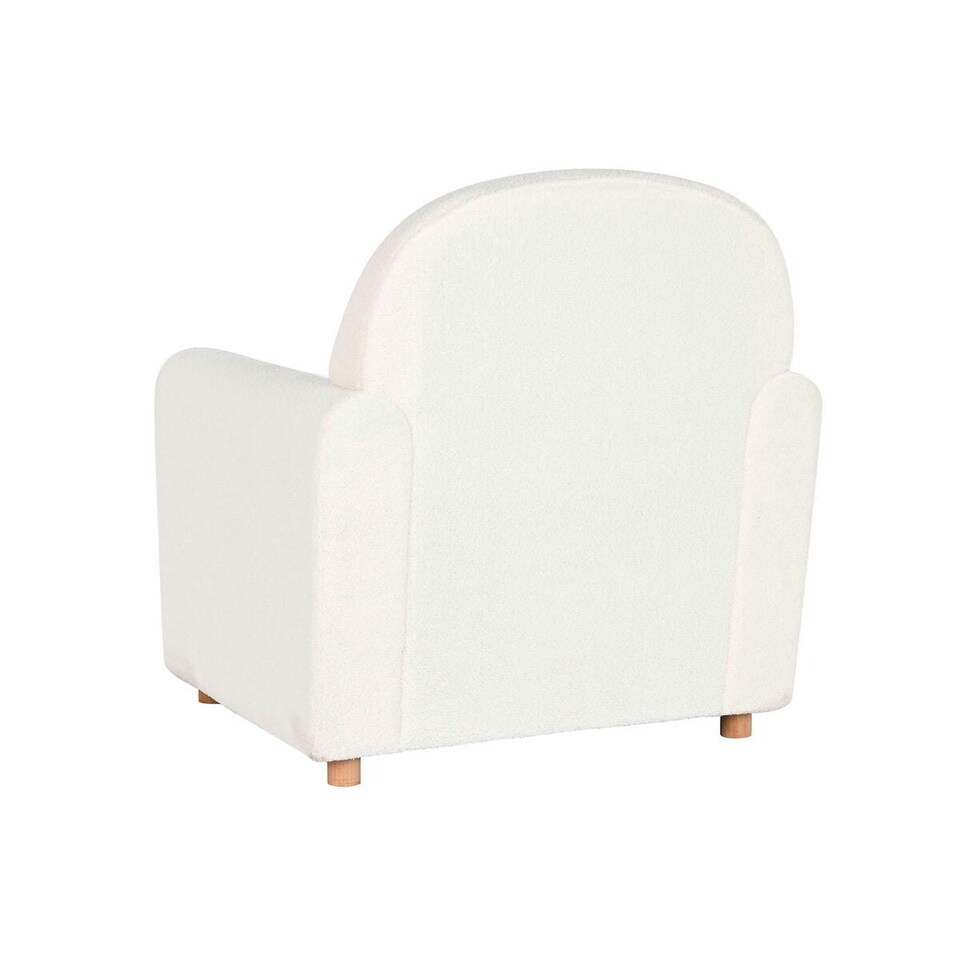image 1 of Armchair DKD Home Decor White Polyester Wood 79 x 72 x 86 cm White