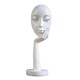 image 1 of Living and Home Abstract White Face Resin Statue for Decoration, 11.5cm Dia x 37cm H