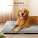image 5 of Skylos Large Dog Bed Mattress Soft Plush Washable Pet Cushion Crate Pad Mat | Grey | 90 x 60cm | One Size