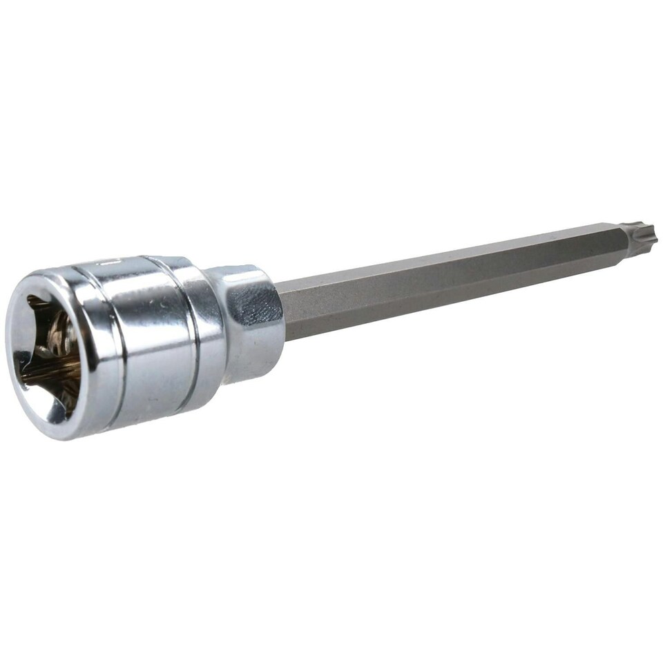 image 1 of T30 3/8" Drive Extra Long 110mm Tamperproof Tamper Torx Star Security Bit Socket