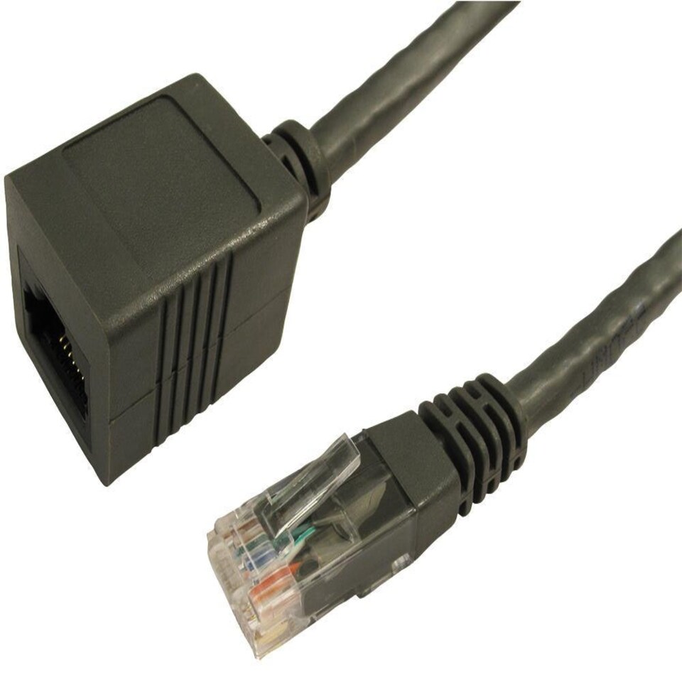 PRO SIGNAL - RJ45 Male to Female Cat6 UTP Extension Lead, 2m Black