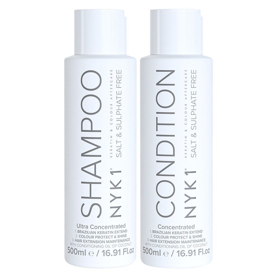 NYK1 Sulphate Free Hair Shampoo And Conditioner Set (500ml x2) Non-Stripping & Nourishing Aftercare