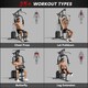 image 3 of HOMCOM Multifunction Home Gym Machine with 45kg Weights for Full Body Workout