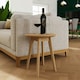 image 1 of Newark Ash Round Wine Table Brown