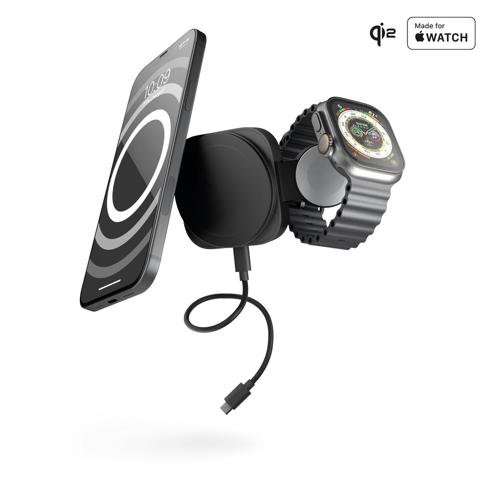 image 1 of Zens Travel Wireless Charger Pro 2 - black