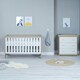 image 3 of Babymore Veni 2 Piece Room Set - Oak White
