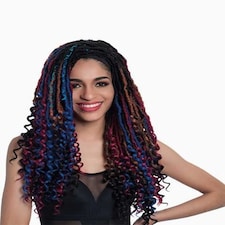 Sleek Freedom Syn Cro Curl Faux Locs Multi | 2 | 20 inch