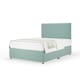 image 1 of Signature Platinum 2000 Pocket Sprung Duckegg Plush Velvet Divan Set And Valencia Headboard Small Single