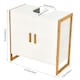 image 2 of Living and Home Dual-door Under Sink Cabinet Bamboo Framed - 60*30*60cm | White