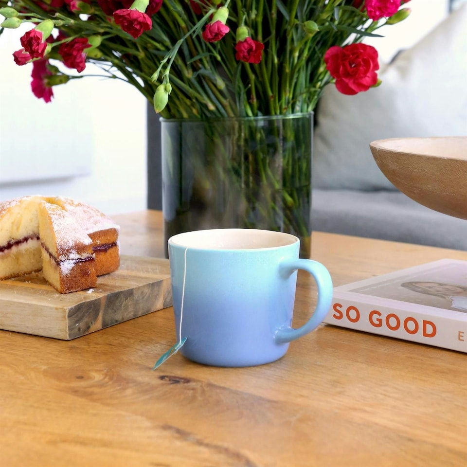 image 1 of Argon Tableware New Bone China Mugs - 330ml - Blue Ombre - Pack of 6 Blue