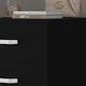 image 7 of FWStyle Tunis 5 Drawer Tallboy Slim Chest Of Drawers - Matt Black